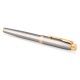 Ручка роллер Parker IM Core T321 (CW1931663) Brushed Metal GT F черн. черн. подар.кор.