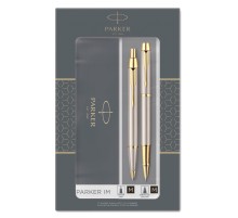 Набор ручек Parker IM Core TK223 (CW2093217) Brushed Metal GT подар.кор. ручка роллер, ручка шариковая