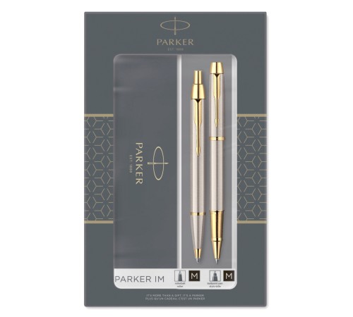 Набор ручек Parker IM Core TK223 (CW2093217) Brushed Metal GT подар.кор. ручка роллер, ручка шариковая Набор ручек Parker IM Core TK223 (CW2093217) Brushed Metal GT подар.кор. ручка роллер, ручка шариковая