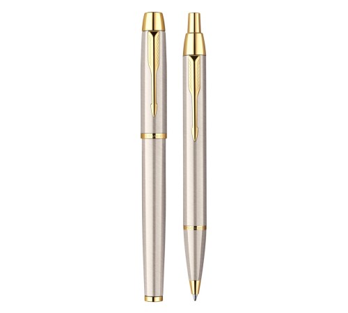 Набор ручек Parker IM Core TK223 (CW2093217) Brushed Metal GT подар.кор. ручка роллер, ручка шариковая Набор ручек Parker IM Core TK223 (CW2093217) Brushed Metal GT подар.кор. ручка роллер, ручка шариковая