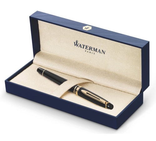 Ручка перьев. Waterman Expert 3 (CWS0951640) Black Laque GT F сталь подар.кор. Ручка перьев. Waterman Expert 3 (CWS0951640) Black Laque GT F сталь подар.кор.