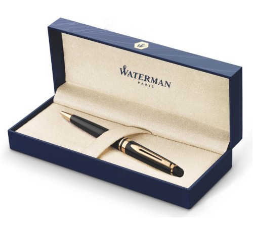 Ручка шариков. Waterman Expert 3 (CWS0951700) Black Laque GT M син. черн. подар.кор.