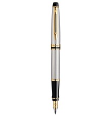 Ручка перьев. Waterman Expert 3 (CWS0951940) Stainless Steel GT F сталь подар.кор.