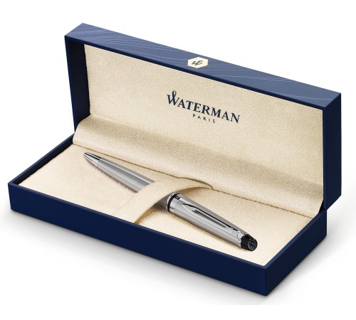 Ручка шариков. Waterman Expert 3 (CWS0952100) Stainless Steel CT M син. черн. подар.кор.