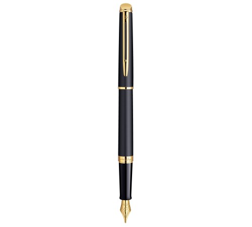 Ручка перьев. Waterman Hemisphere (CWS0920710) Matte Black GT F сталь нержавеющая подар.кор. Ручка перьев. Waterman Hemisphere (CWS0920710) Matte Black GT F сталь нержавеющая подар.кор.