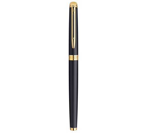 Ручка роллер Waterman Hemisphere (CWS0920750) Matte Black GT F черн. черн. подар.кор.