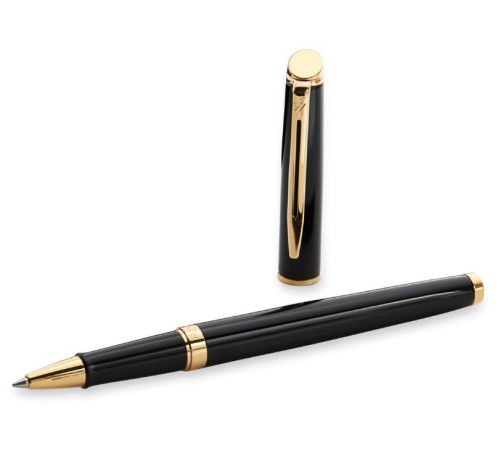 Ручка роллер Waterman Hemisphere (CWS0920750) Matte Black GT F черн. черн. подар.кор.