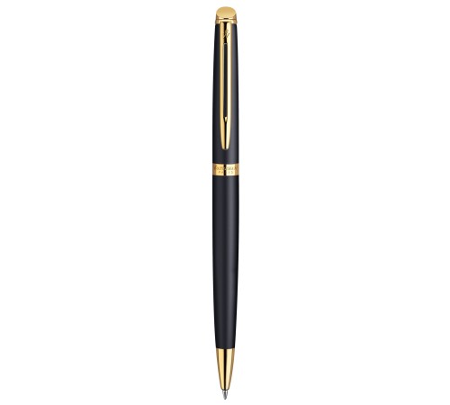 Ручка шариков. Waterman Hemisphere (CWS0920770) Matte Black GT M син. черн. подар.кор.