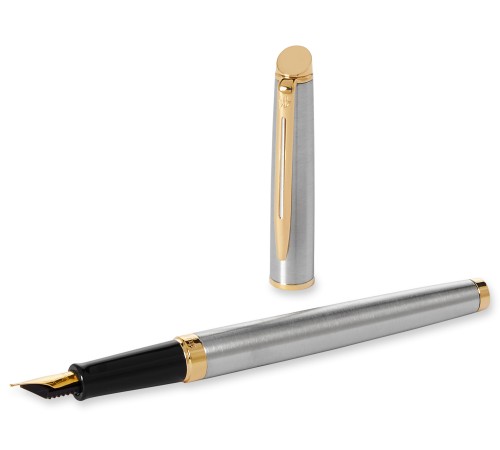 Ручка перьев. Waterman Hemisphere (CWS0920310) Steel GT F сталь нержавеющая/позолота подар.кор. Ручка перьев. Waterman Hemisphere (CWS0920310) Steel GT F сталь нержавеющая/позолота подар.кор.