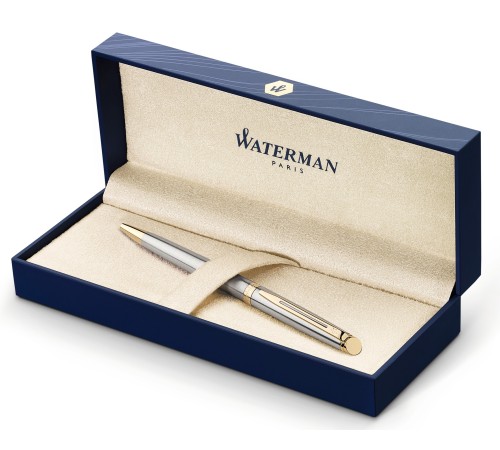 Ручка шариков. Waterman Hemisphere (CWS0920370) Steel GT M син. черн. подар.кор.
