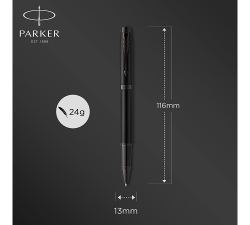 Ручка роллер Parker IM Achromatic T317 (CW2127743) Matt Black F черн. черн. подар.кор. Ручка роллер Parker IM Achromatic T317 (CW2127743) Matt Black F черн. черн. подар.кор.