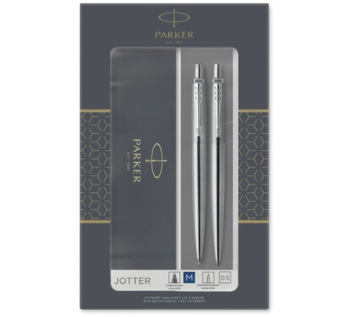 Набор ручек Parker Jotter Core KB61 (CW2093256) Stainless Steel CT подар.кор. ручка шариковая/карандаш механический 0.5 Набор ручек Parker Jotter Core KB61 (CW2093256) Stainless Steel CT подар.кор. ручка шариковая/карандаш механический 0.5