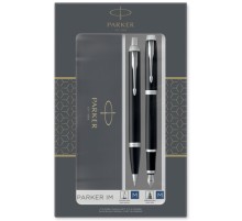 Набор ручек Parker IM Core FK221 (CW2093215) Black CT сталь нержавеющая подар.кор. ручка перьевая, ручка шариковая