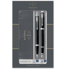 Набор ручек Parker IM Core FK221 (CW2093215) Black CT сталь нержавеющая подар.кор. ручка перьевая, ручка шариковая
