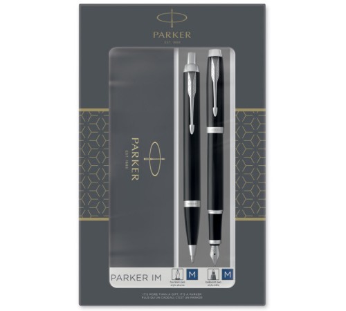 Набор ручек Parker IM Core FK221 (CW2093215) Black CT сталь нержавеющая подар.кор. ручка перьевая, ручка шариковая Набор ручек Parker IM Core FK221 (CW2093215) Black CT сталь нержавеющая подар.кор. ручка перьевая, ручка шариковая