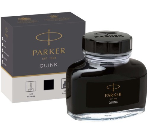 Флакон с чернилами Parker Quink Ink Z13 (CW1950375) черные чернила 57мл для ручек перьевых