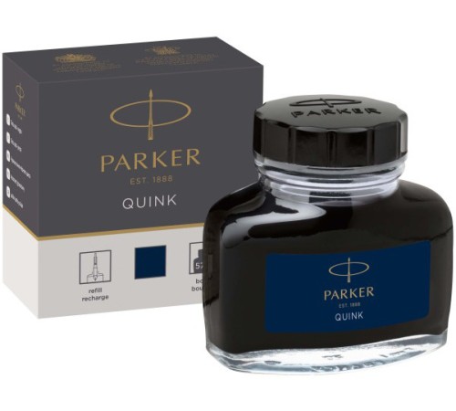 Флакон с чернилами Parker Quink Ink Z13 (CW1950378) черный/синие чернила 57мл для ручек перьевых