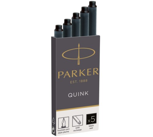 Картридж Parker Quink Z11 (CW1950382) черные чернила для ручек перьевых (5шт) Картридж Parker Quink Z11 (CW1950382) черные чернила для ручек перьевых (5шт)