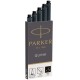 Картридж Parker Quink Z11 (CW1950382) черные чернила для ручек перьевых (5шт)