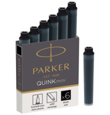 Картридж Parker Quink Z17 MINI (CW1950407) черные чернила для ручек перьевых (6шт)