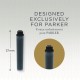Картридж Parker Quink Z17 MINI (CW1950407) черные чернила для ручек перьевых (6шт)