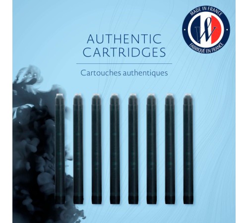 Картридж Waterman Standart (CWS0110850) черные чернила для ручек перьевых (8шт)