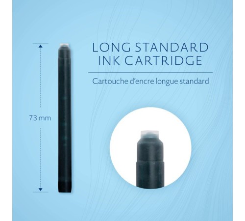 Картридж Waterman Standart (CWS0110850) черные чернила для ручек перьевых (8шт)