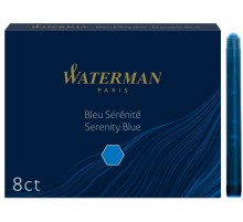 Картридж Waterman Standart (CWS0110860) синие чернила для ручек перьевых (8шт)