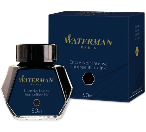 Флакон с чернилами Waterman CWS0110710 черные чернила для ручек перьевых Флакон с чернилами Waterman CWS0110710 черные чернила для ручек перьевых