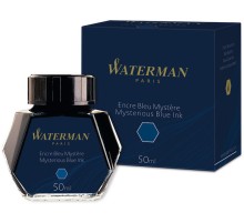 Флакон с чернилами Waterman (CWS0110790) черный/синие чернила 50мл для ручек перьевых