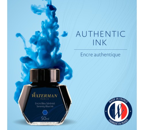 Флакон с чернилами Waterman (CWS0110720) синие чернила для ручек перьевых