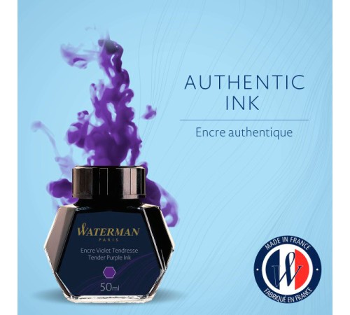 Флакон с чернилами Waterman (CWS0110750) пурпурные чернила 50мл для ручек перьевых