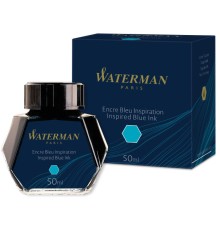 Флакон с чернилами Waterman (CWS0110810) голубые чернила 50мл для ручек перьевых