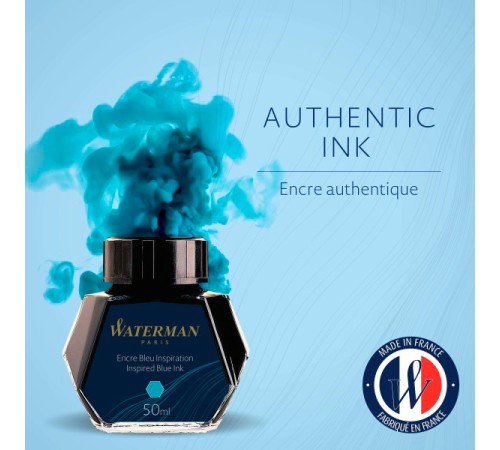 Флакон с чернилами Waterman (CWS0110810) голубые чернила 50мл для ручек перьевых