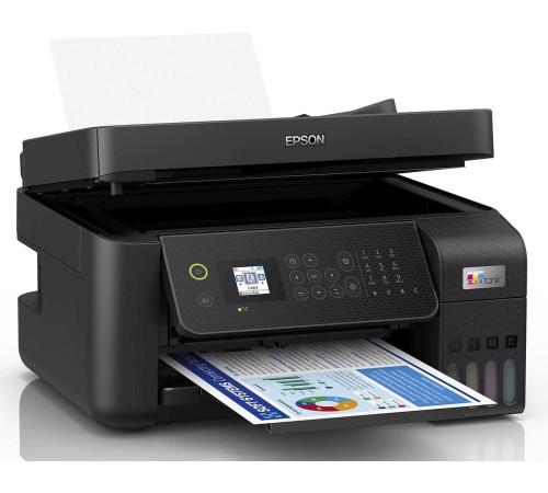 МФУ струйный Epson L5290 A4 WiFi USB RJ-45 черный