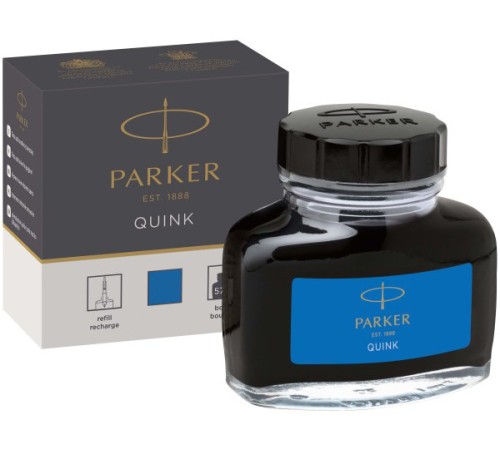 Флакон с чернилами Parker Quink Ink Z13 (CW1950377) синие чернила смывающиеся 57мл для ручек перьевых Флакон с чернилами Parker Quink Ink Z13 (CW1950377) синие чернила смывающиеся 57мл для ручек перьевых