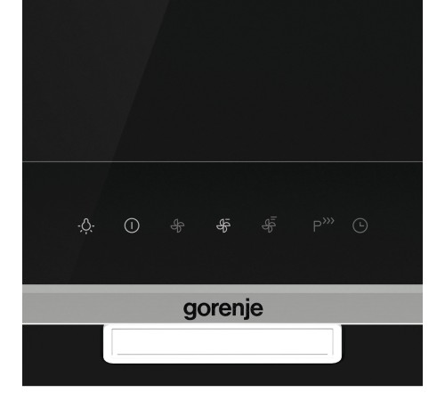 Вытяжка встраиваемая Gorenje WHI649X21P черный управление: сенсорное (1 мотор) Вытяжка встраиваемая Gorenje WHI649X21P черный управление: сенсорное (1 мотор)