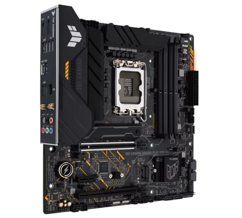 Материнская плата ASUS TUF GAMING B660M-PLUS WIFI, LGA1700, B660, 4*DDR5, DP+HDMI, CrossFireX, SATA3 + RAID, Audio, Gb LAN, USB 3.2*6, USB 2.0*6, COM*1 header (w/o cable), mATX ; 90MB1AZ0-M0EAY0 (TUF GAMING B660M-PLUS WIFI)