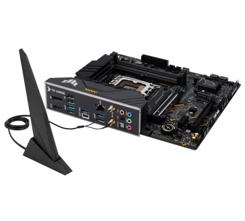 Материнская плата ASUS TUF GAMING B660M-PLUS WIFI, LGA1700, B660, 4*DDR5, DP+HDMI, CrossFireX, SATA3 + RAID, Audio, Gb LAN, USB 3.2*6, USB 2.0*6, COM*1 header (w/o cable), mATX ; 90MB1AZ0-M0EAY0 (TUF GAMING B660M-PLUS WIFI)