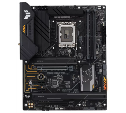 Материнская плата ASUS TUF GAMING B660-PLUS WIFI D4, LGA1700, B660, 4*DDR4, HDMI+DP, CrossFireX, SATA3 + RAID, Audio, Gb LAN, USB 3.2*8, USB 2.0*4, COM*1 header (w/o cable), ATX ; 90MB1920-M0EAY0 (TUF GAMING B660-PLUS WIFI D4)