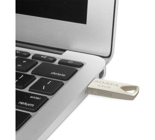 Флеш Диск A-Data 64Gb UV210 AUV210-64G-RGD USB2.0 золотистый