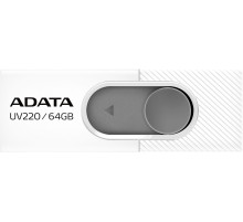Флеш Диск A-Data 64Gb UV220 AUV220-64G-RWHGY USB2.0 белый/серый