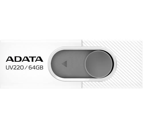 Флеш Диск A-Data 64Gb UV220 AUV220-64G-RWHGY USB2.0 белый/серый