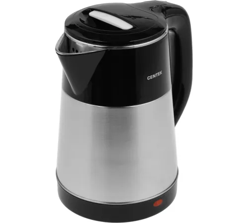 Чайник электрический Centek CT-0021 2.2л. 2100Вт сталь/черный (корпус: металл/пластик)