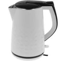 Чайник электрический Centek CT-0025 1.8л. 2000Вт белый/черный корпус: металл/пластик (CT-0025 WHITE)