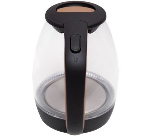 Чайник электрический Centek CT-0056 1.7л. 2200Вт коричневый/бежевый (корпус: стекло)