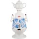 Самовар электрический Centek CT-0091 4л. 2100Вт белый/синий (корпус: керамика)