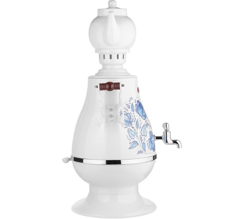 Самовар электрический Centek CT-0091 4л. 2100Вт белый/синий (корпус: керамика) Самовар электрический Centek CT-0091 4л. 2100Вт белый/синий (корпус: керамика)