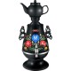 Самовар Centek CT-0091 B (черн+рисунок), 4.0л, 2300Вт, поддерж.t + LED индикатор, керам заварник