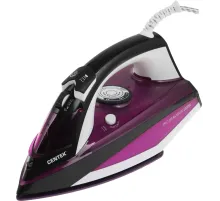 Утюг Centek CT-2344 VIOLET 2400Вт, керамическая подошва, мощный паровой удар, самоочистка, 330мл